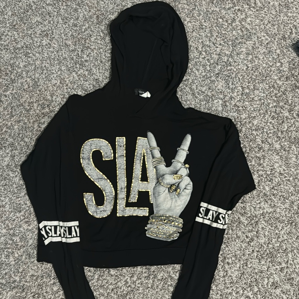 Small Dice hooded active top